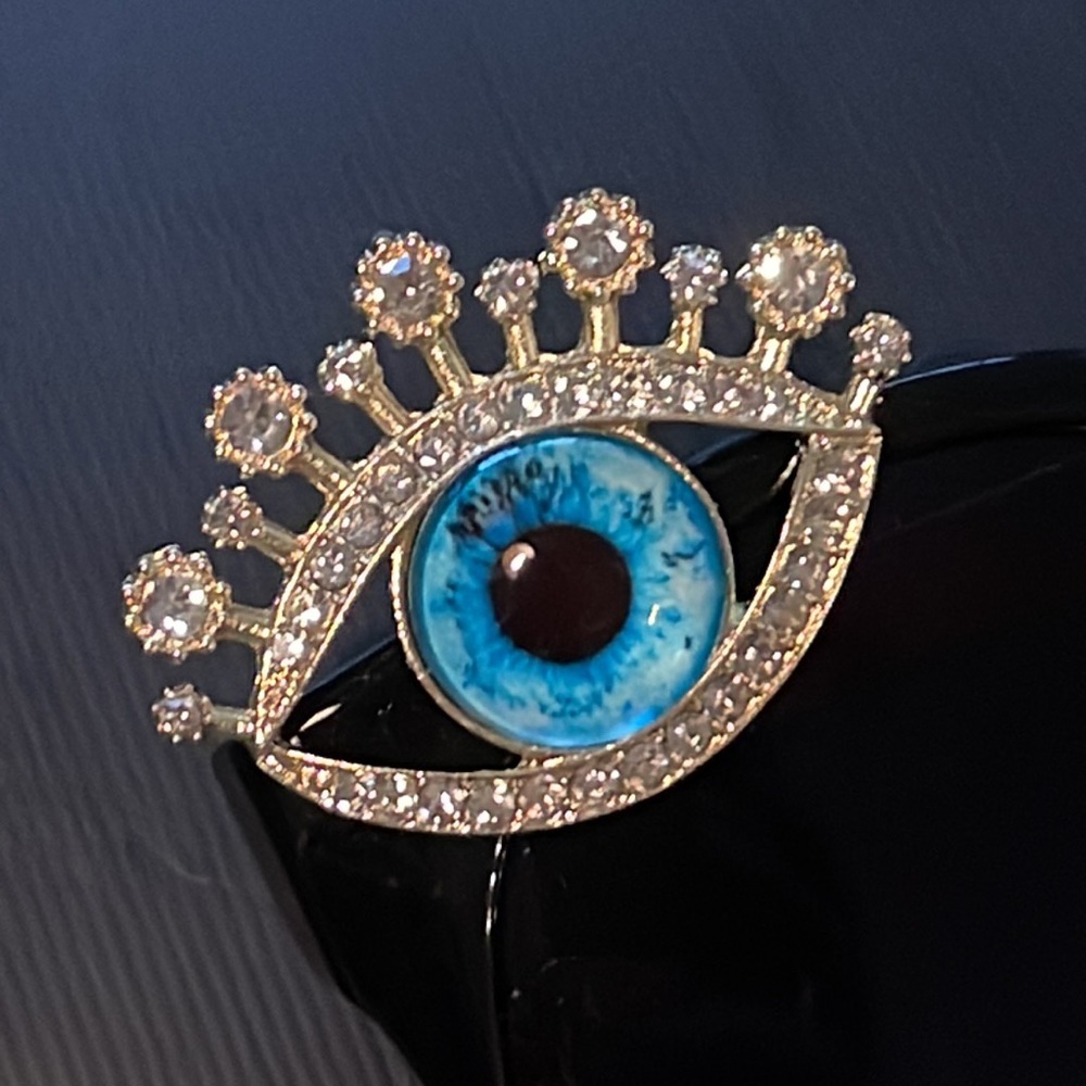 Swarovski rhinestones custom sunglasses Embellished eyeball eye fancy